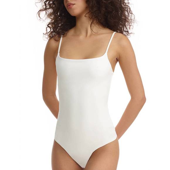 NEW COMMANDO faux leather cami bodysuit in white - Picture 1 of 3